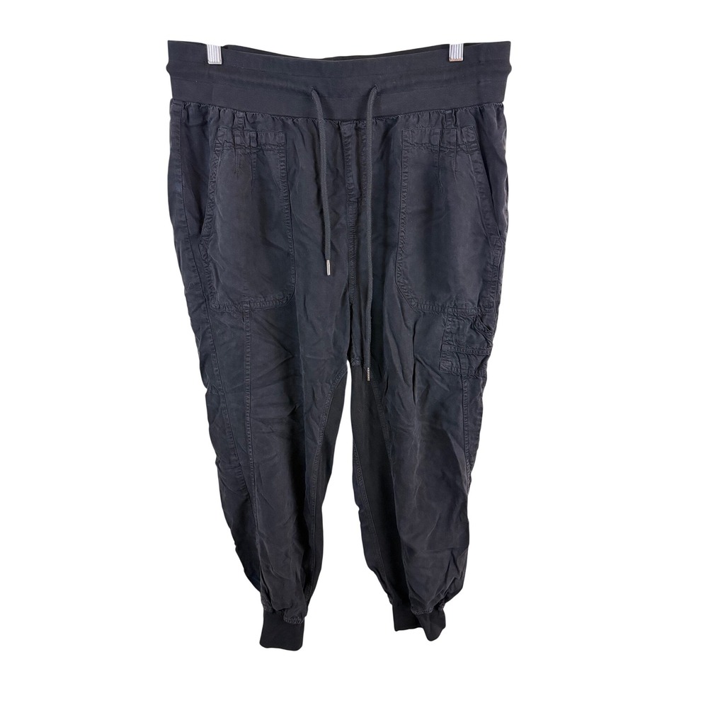 Quince Vintage Wash Tencel Utility Jogger Women XL Deep Black